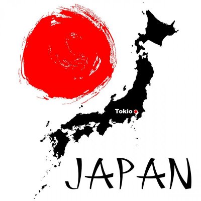 Mapa Japonii